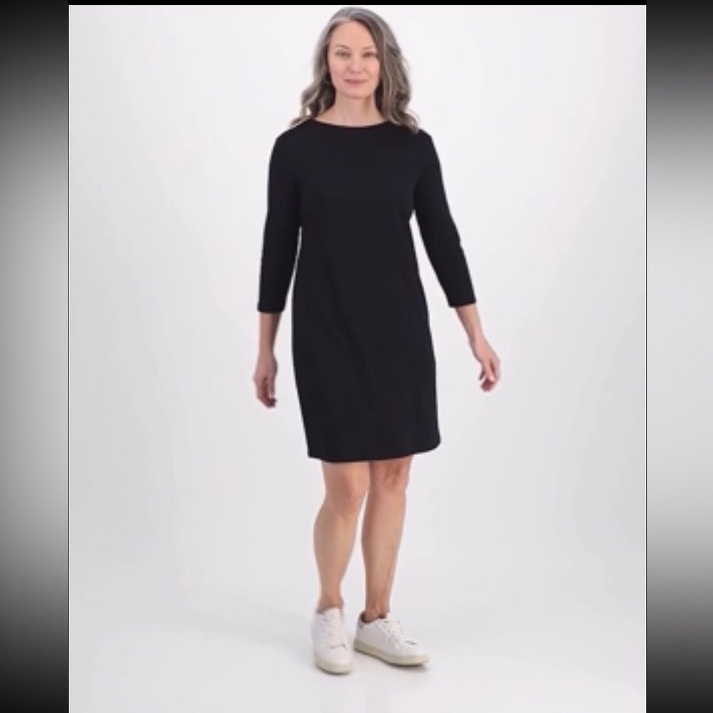 Style & Co
Women's Cotton 3/4-Sleeve Boat-Neck Dress